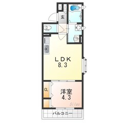 大和田駅 徒歩21分 1階の物件間取画像